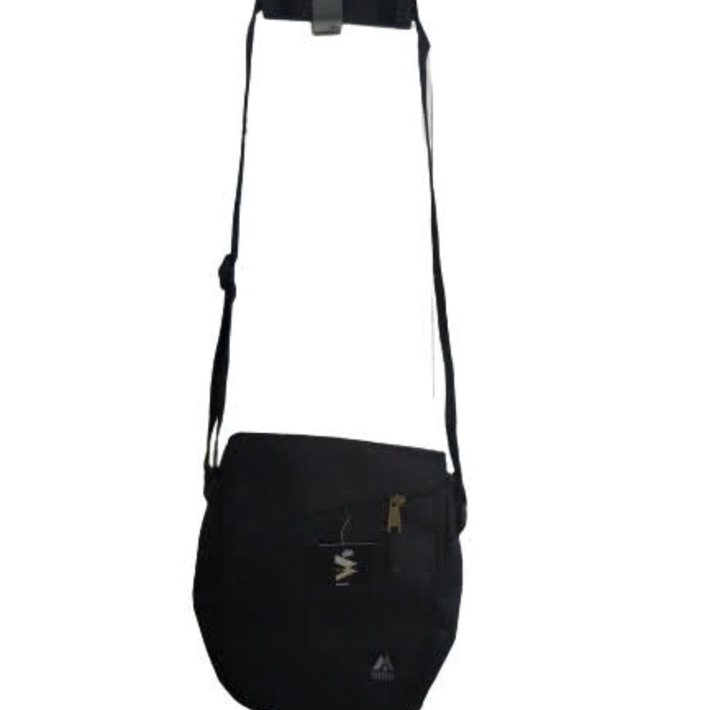 Vintage Nylon Crossbody 80s Bag Unisex Zip Pockets